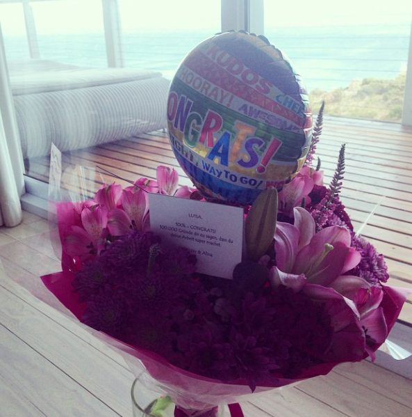 Ausblick Südafrika, congrats balloon