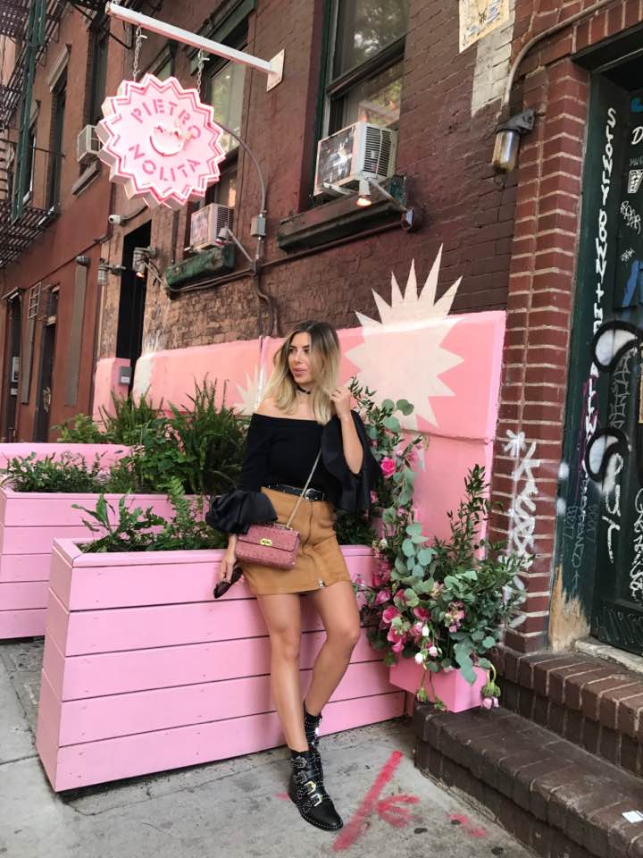 Pietro Nolita pinkes Restaurant in New York Nolita
