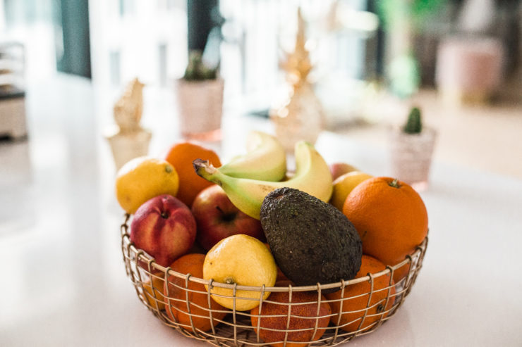 Obstschale gesunde Snacks