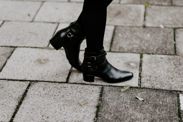 Yves Saint Laurent Stiefelleten schwarz