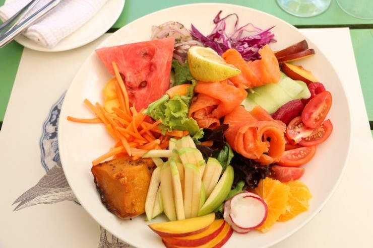 salat mit lachs