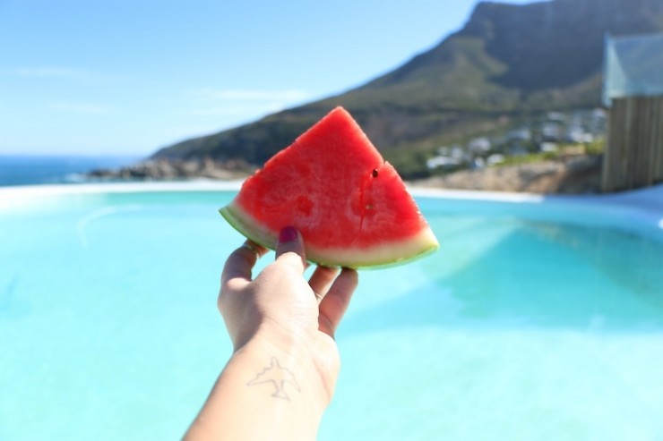 melonenstück sommer
