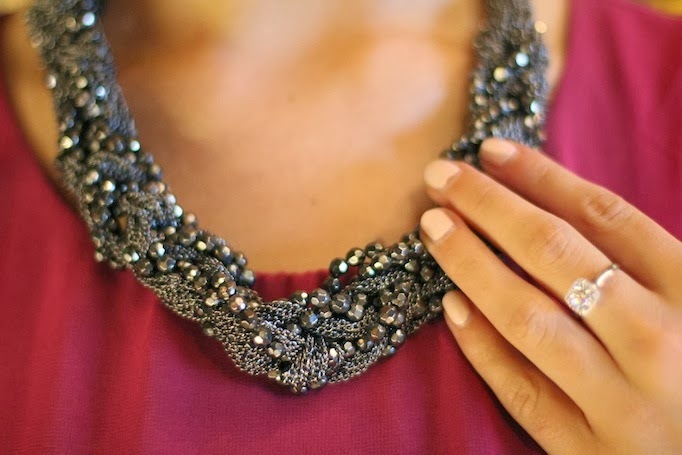 hallhuber necklace black and silver