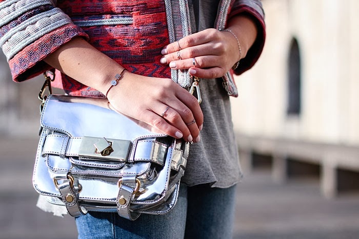 silberne tasche zara, zara bag silver