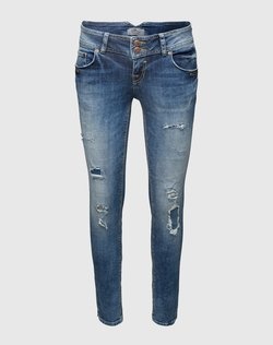 zerissene Jeans Edited blau ripped jeans