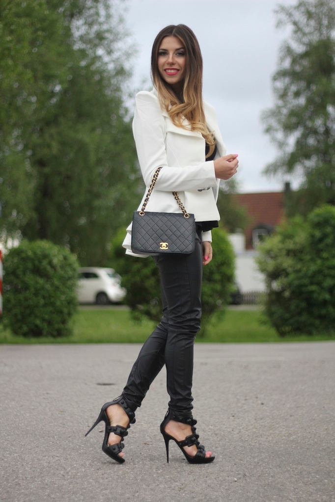 outfit schwarz weiß, outfit black and white
