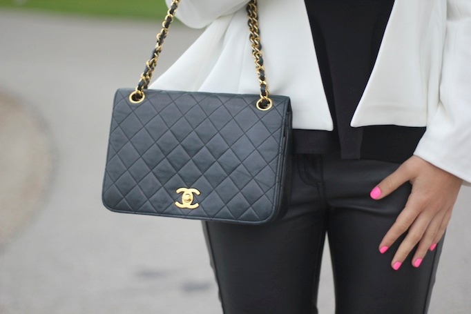 black Vintage Chanel bag