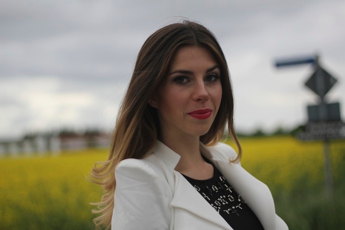 white blazer by lookbookstore