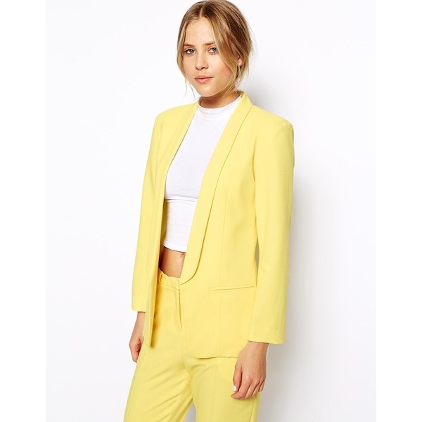 gelber Blazer asos, yellow blazer asos