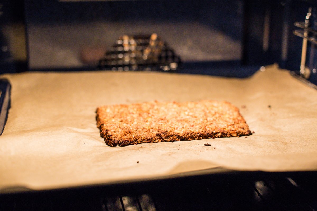 6. Für 20 min. bei 170C backen lassen bis es goldbraun ist