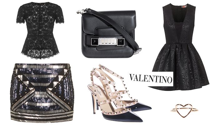 valentino outfit black