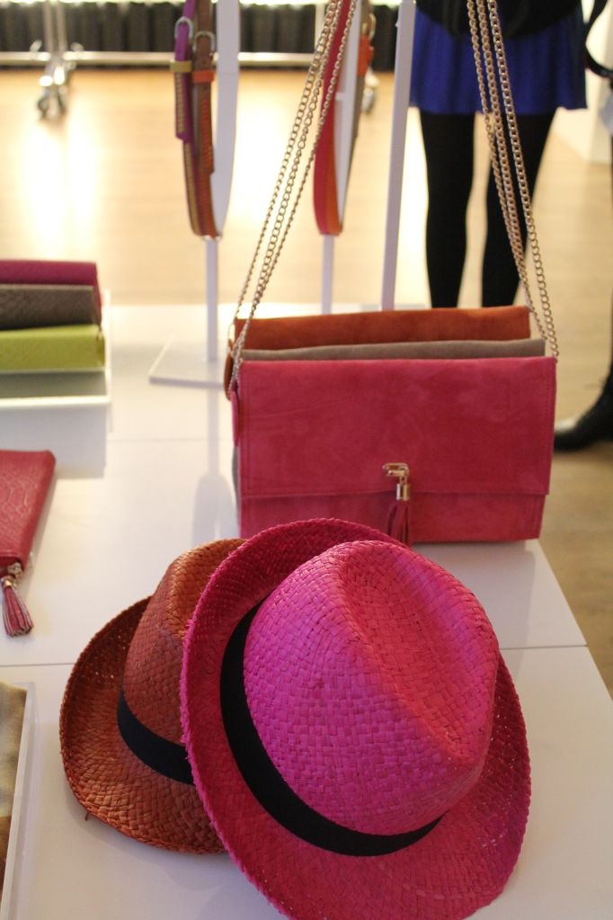 strohhut pink hallhuber