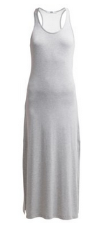 graues Maxi Kleid