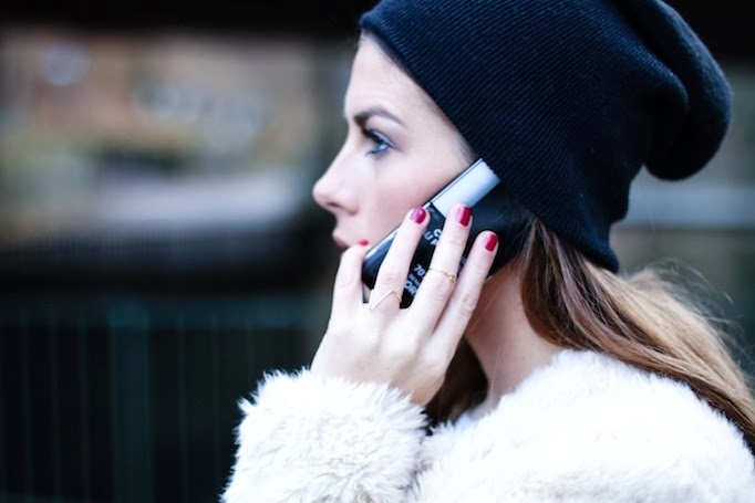 black beanie