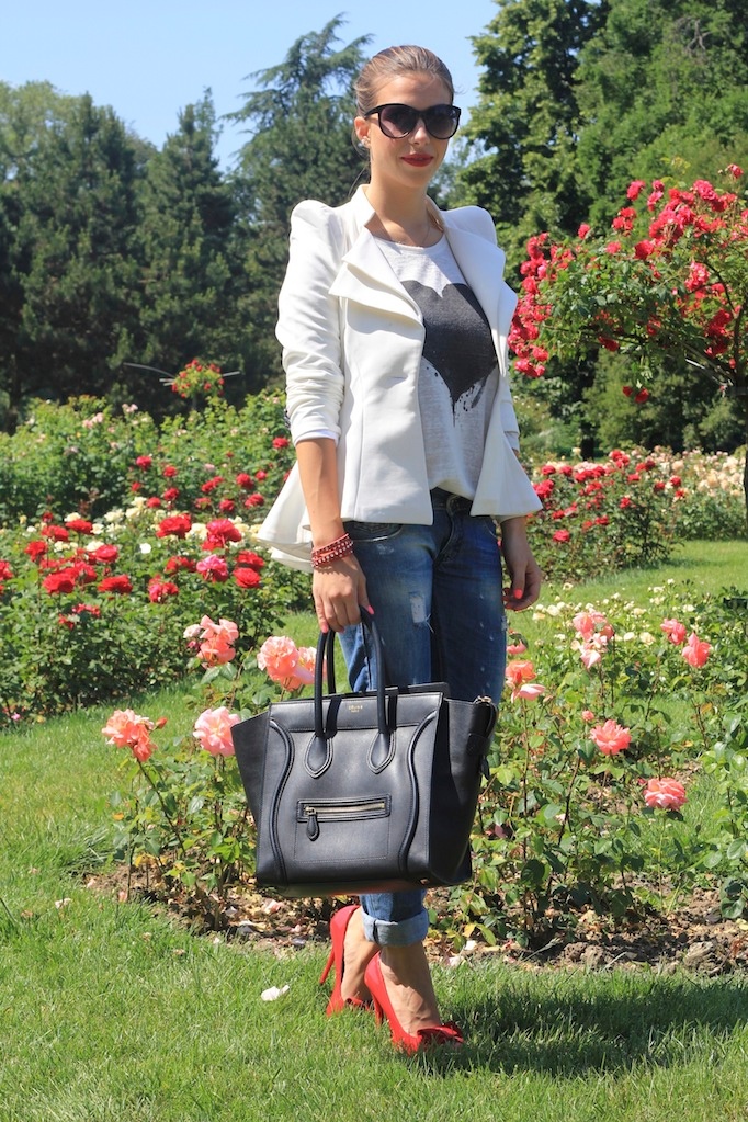 weißer blazer