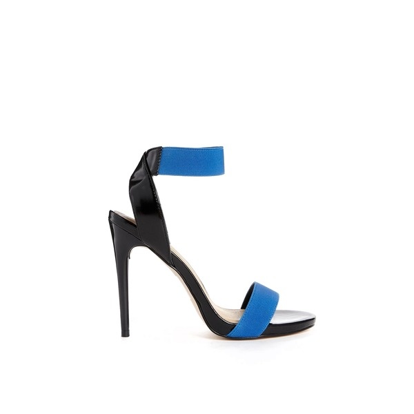 blau schwarze Sandaletten asos