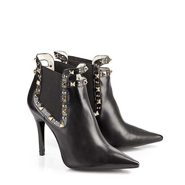 schwarze boots von buffalo mit nieten, black buffalo boots