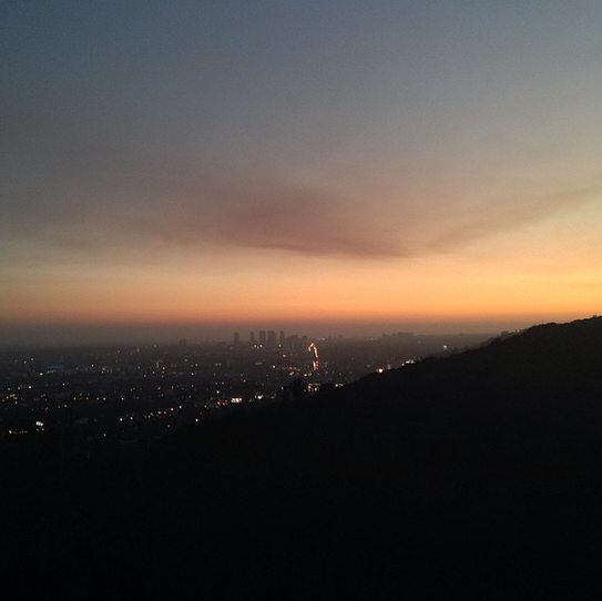 Runyon Canyon by night