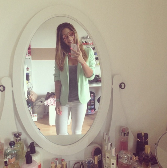mint blazer