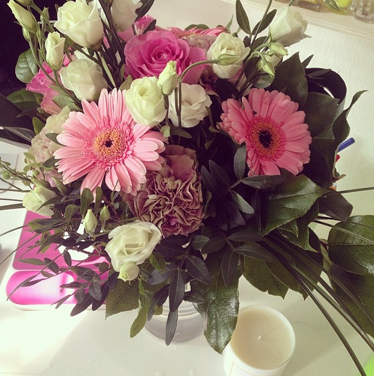 blumenstrauß gerbera rosa