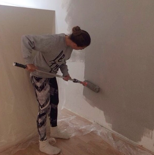 wand grau streichen