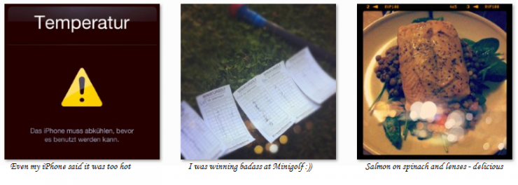 My week(s) through Instagram