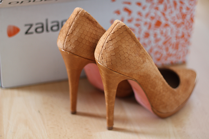 braune high heels zalando
