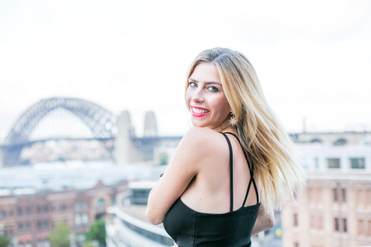 Hotel Palisades view on the Sydney Harbour Bridge Blogger Luisa Lion shot by Chevy Chevell