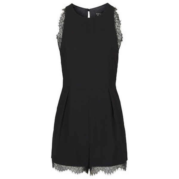 Topshop jumpsuit Schwarz spitze