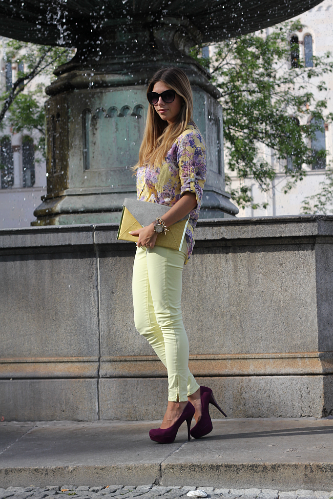 Outfit: All Yellow and Violet