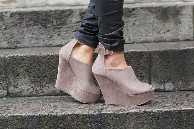 schuhtempel24 wedges beige