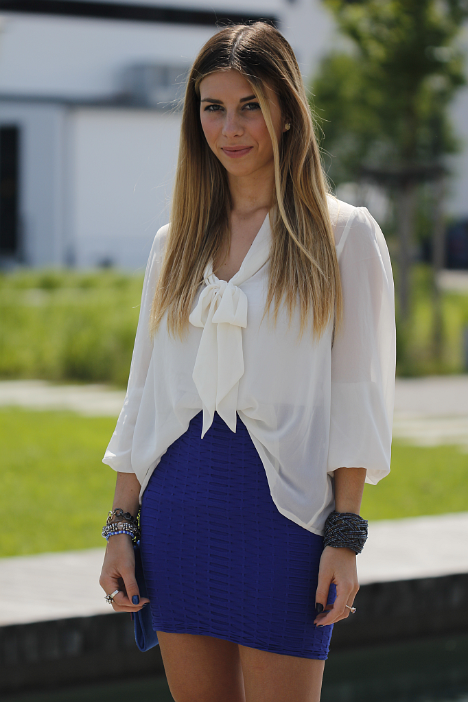 Outfit: Blue studded Nelly Heels
