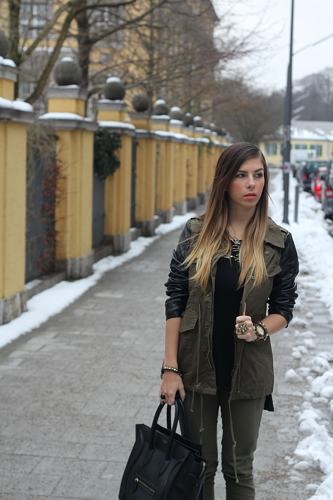 Outfit: Olive meets Black