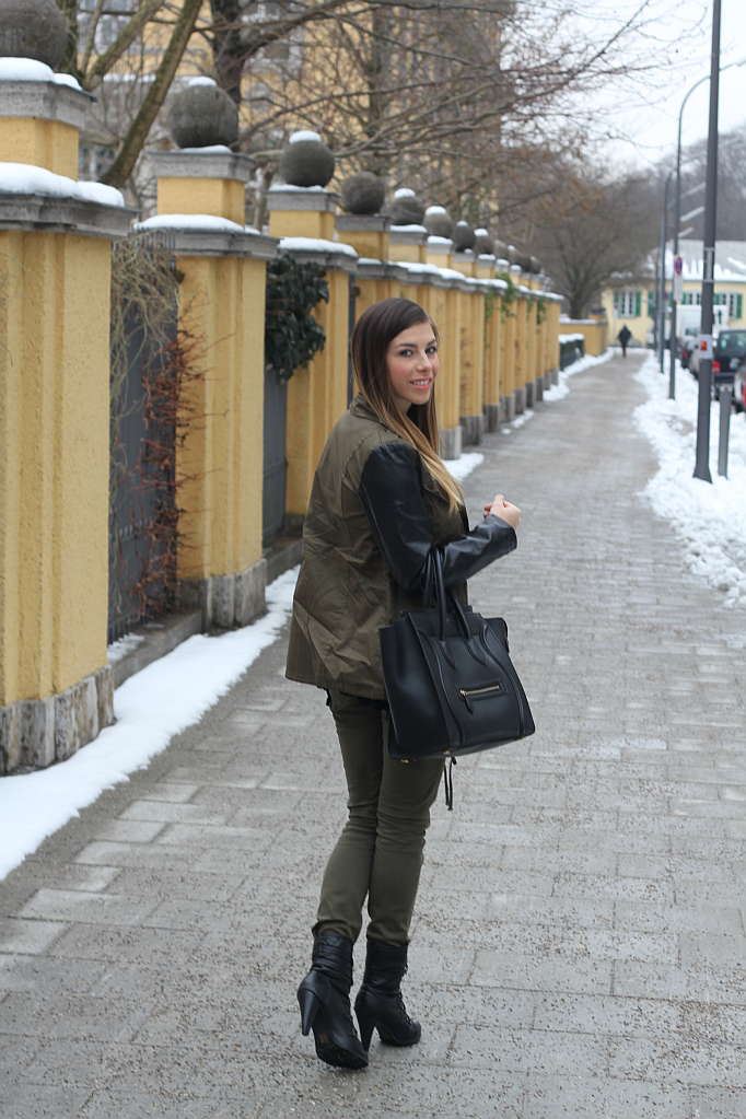 Outfit: Olive meets Black