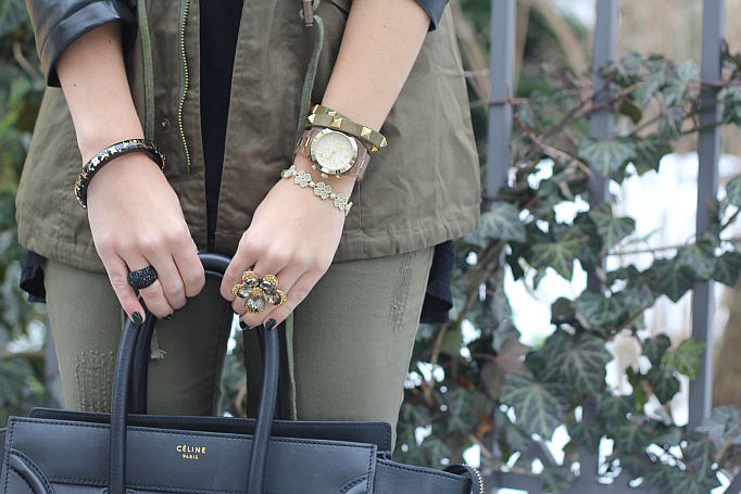Outfit: Olive meets Black