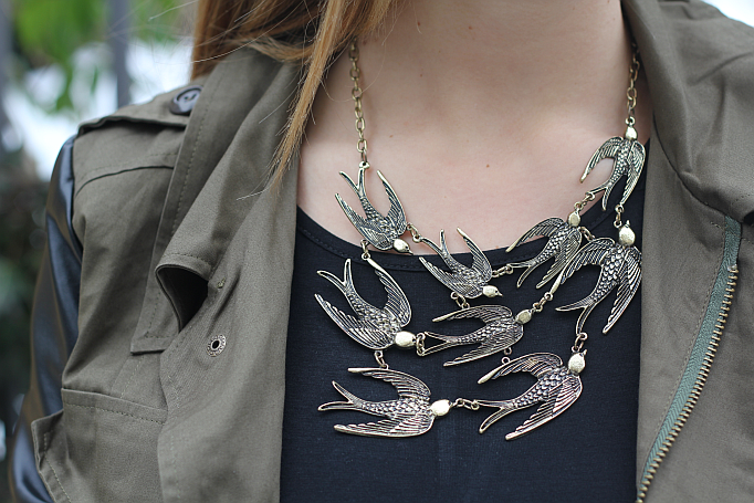 Outfit: Olive meets Black