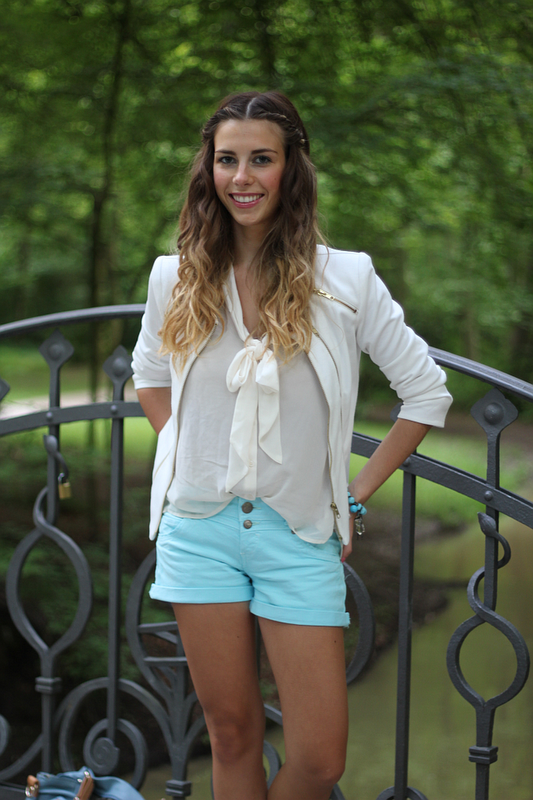 Outfit: Perfect Summer Colors - white & turquoise