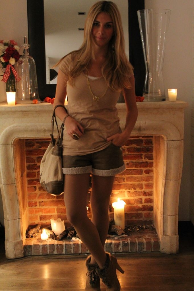 Outfit: Tom Tailor leather Shorts alias the compliments pants