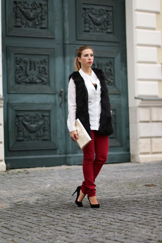 ikks pants red