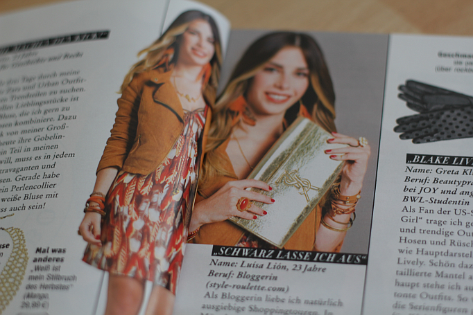 Press: Me in JOY Oktober 2012