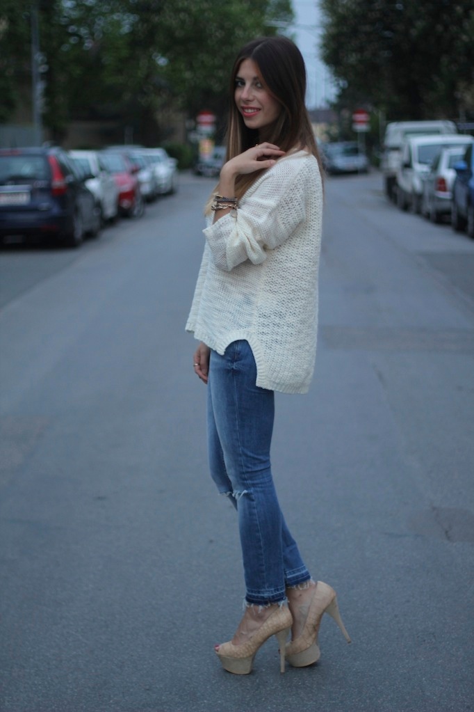 gina tricot pullover beige