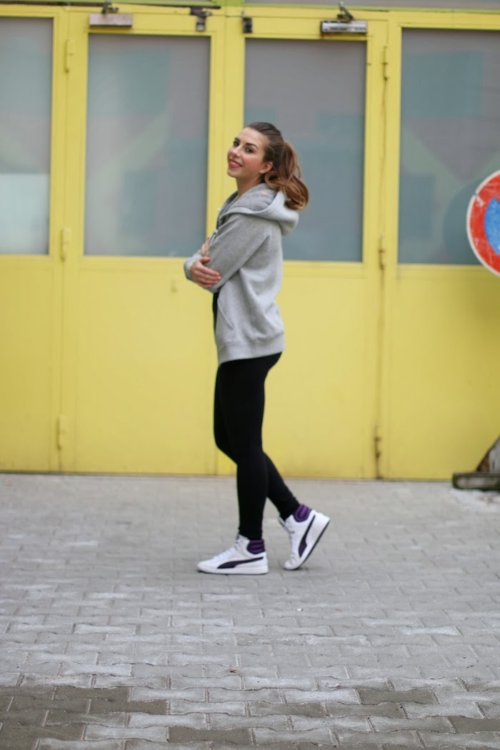 jacke grau sport