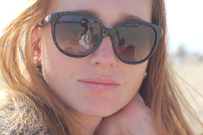 dunkelbraune sonnenbrille