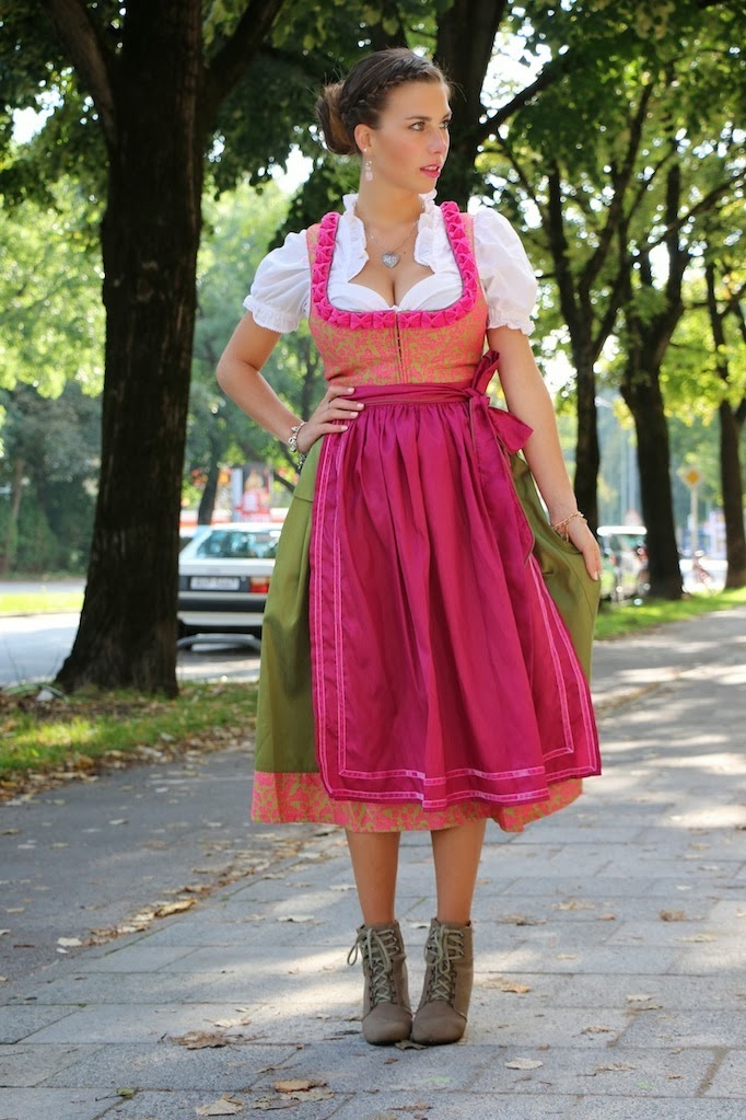melega dirndl pink