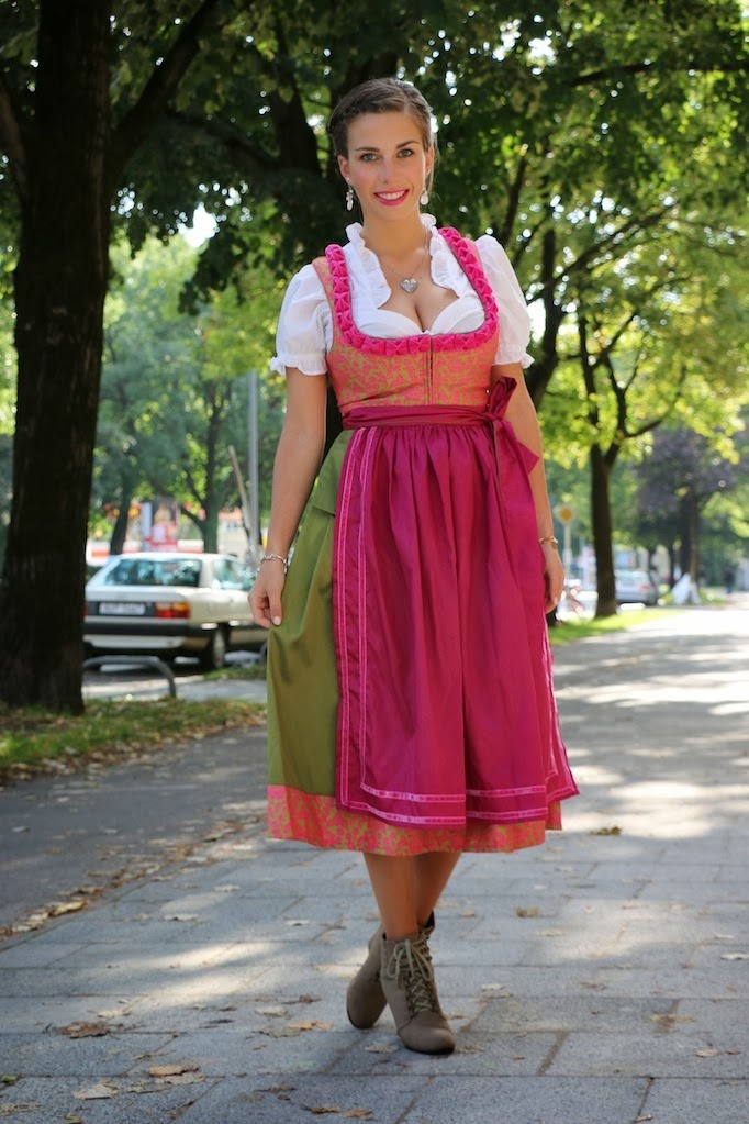 dirndl pink grün Schustermann & Borenstein