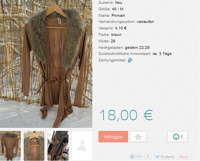 cardigan primark braun