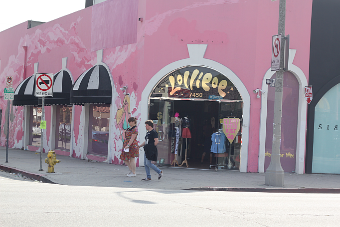 Shopping at Melrose Avenue and 3rd Street