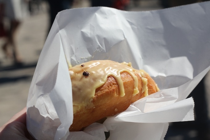 donut with passion fruit