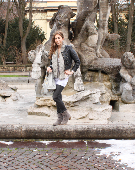 Street-Style Shooting with Marta and Shopping in Munich