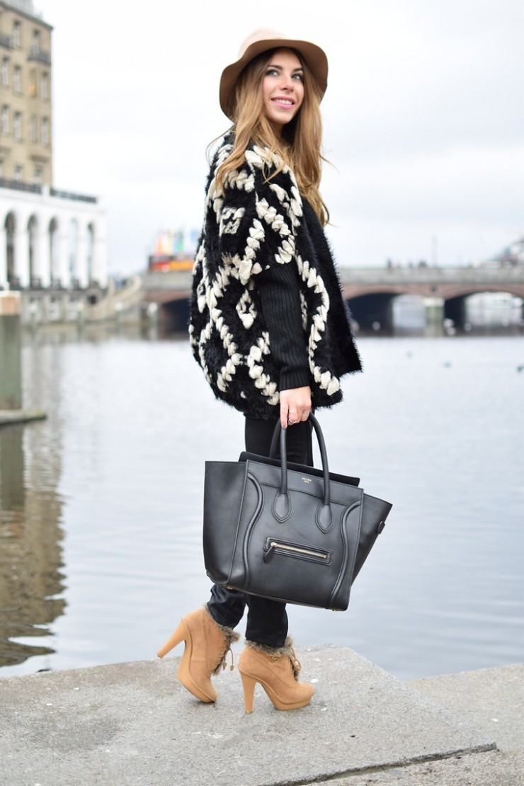 topshop hut beige